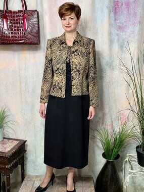 VTG📌 K Petite Elegant & Timeless Business Jacket Dress